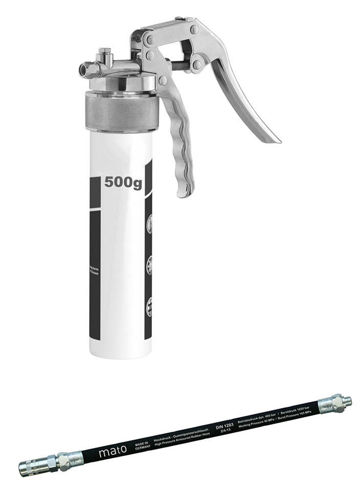 单手黄油枪TG-LS500 ，带软管RH-30C，螺纹M10